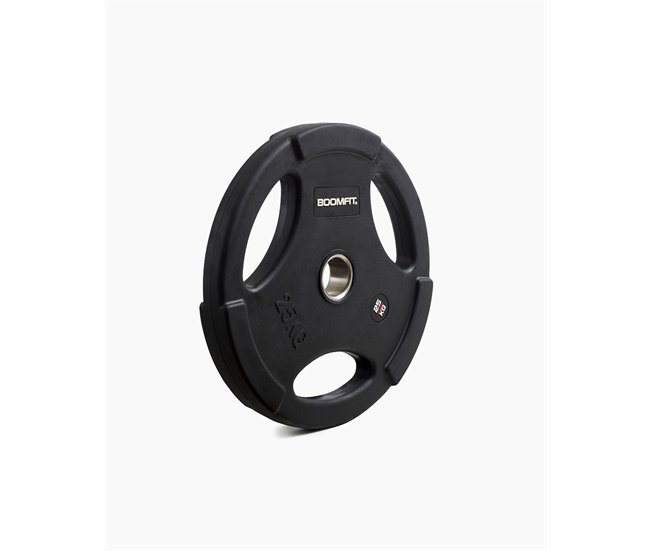 Disco Olímpico 25Kg - BOOMFIT Negro