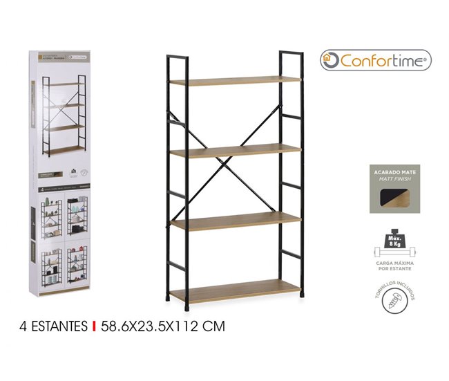 Estanteria EDNA Madera y metal Madera