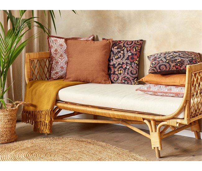Beliani Cojín decorativo SAGINA 45x45 Naranja