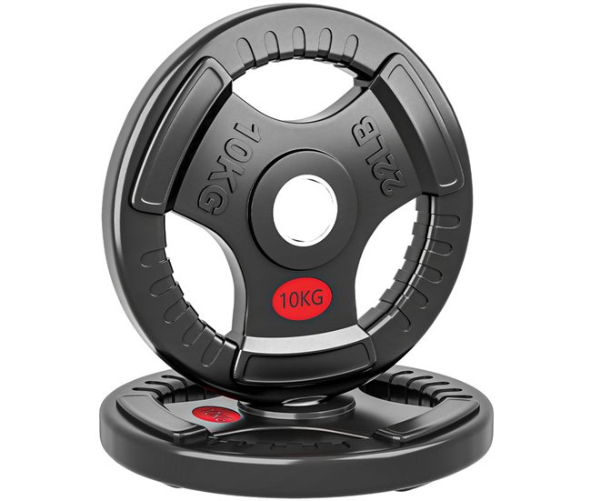 Discos de Pesas Acero, Plástico SPORTNOW, deportes y ocio - pesas Negro