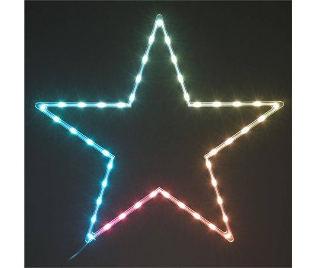 Estrella con 45 Luces LED RGB con controlador Multicolor