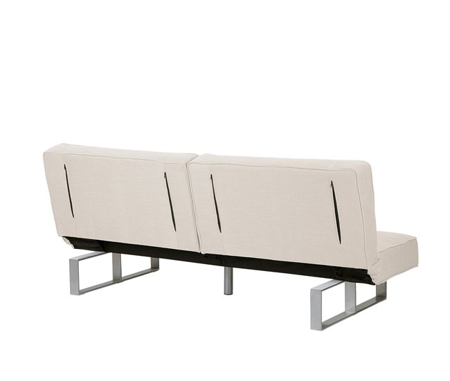 Beliani Sofá cama Poliéster DUBLIN Beige