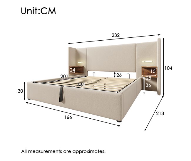 Canapés abatibles Beige