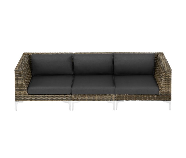 Pieza modular para conjunto de ratán Marron