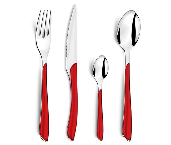 Cubertería Éclat Amefa  piezas Rojo