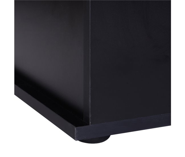 Baúl de Almacenaje Melamina de madera HOMCOM Negro