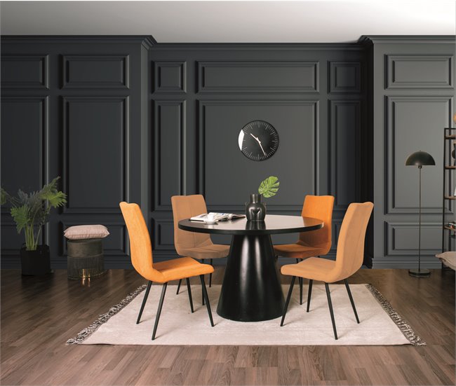 Mesa de comedor KELLY Negro