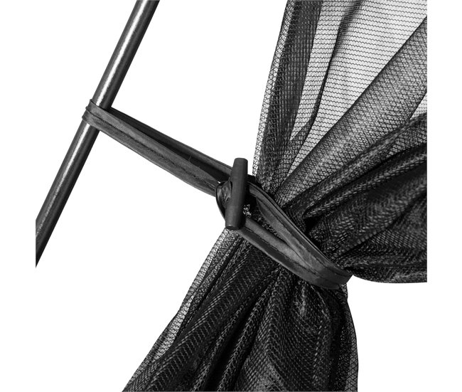 Carpa con Mosquiteras Poliéster, Textilene, Fibra Outsunny 300x300 Negro