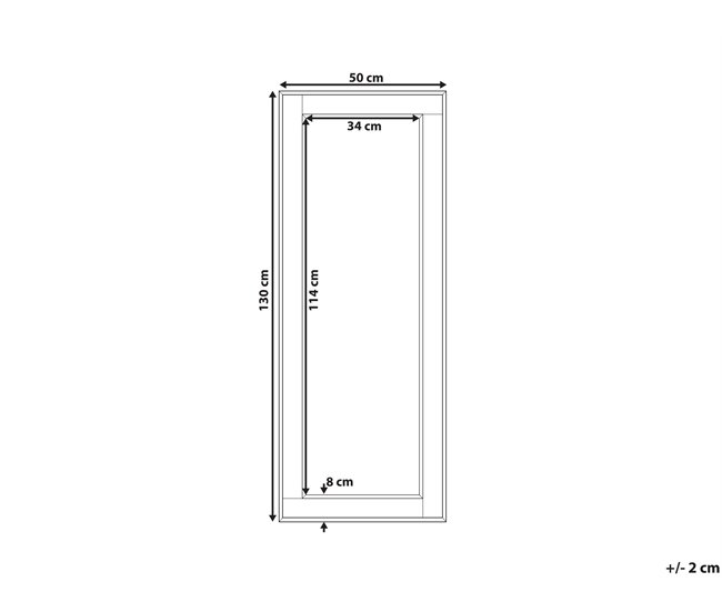 Beliani Espejo FENIOUX 50x2 Gris