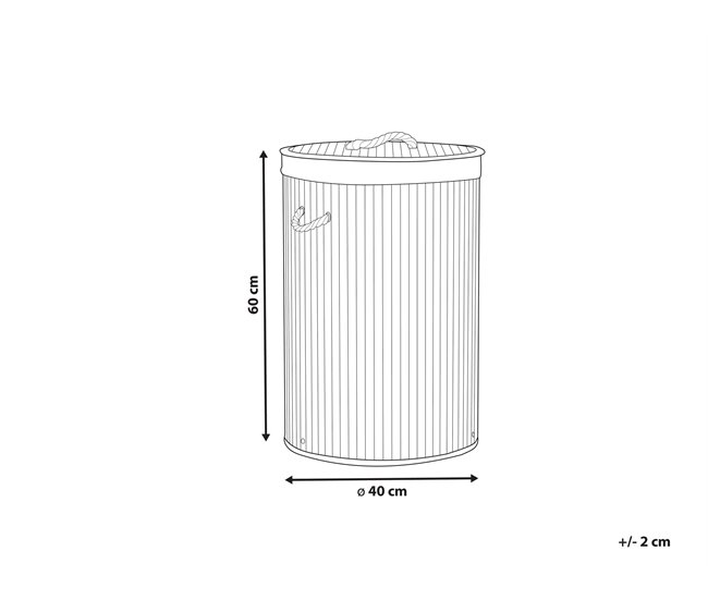 Beliani Cestas para la ropa SANNAR Gris