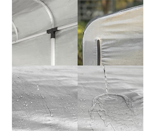 Refugio para Bicicletas Carpas para Bicicletas KLS11-L SoBuy 151x219 Plateado