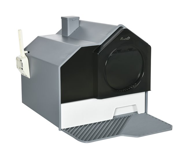 Arenero para Gatos PP, ABS PawHut Gris