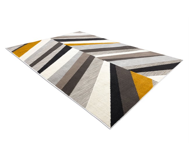 Alfombra LISBOA espina de pescado 80x150 Amarillo