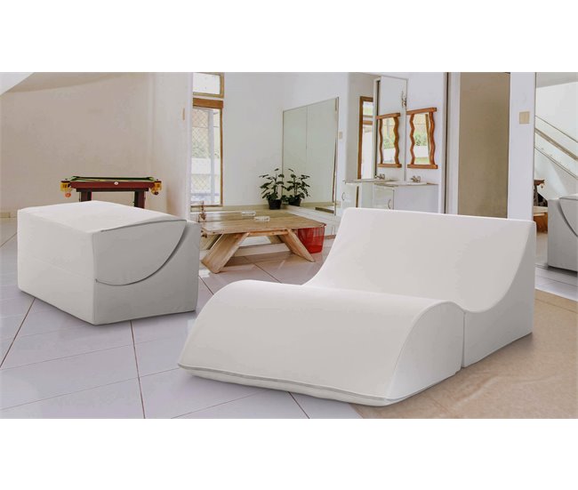 Camas plegables en tela Blanco
