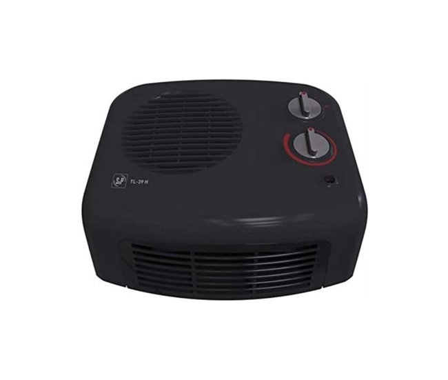 Calefactor SP TL39H 2000W 2 potencias termostato regulable Negro