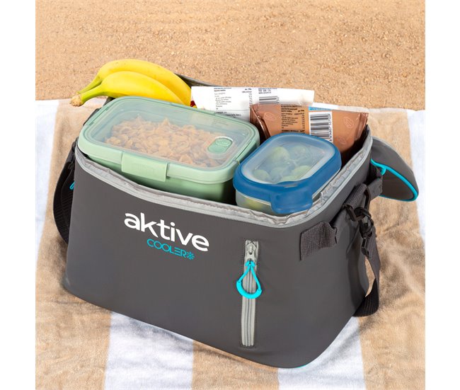 Aktive Bolsa térmica 18 litros de alto rendimiento Gris Azul