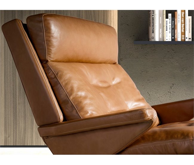 ANGEL CERDA Sillón piel camel Camel