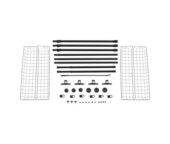 Perchero burro ropa telescópico Kemi Ajustable  3 x ganchos Negro