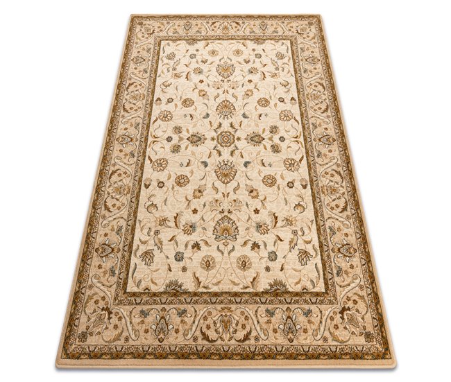 Alfombra de lana OMEGA ARIES flores  perla 170x235 Beige