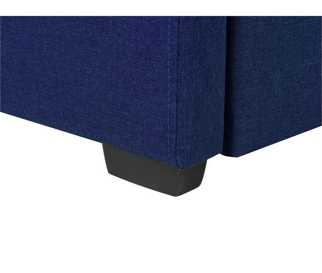 Beliani Cama nido Poliéster MARMANDE 96x214 Azul Marino