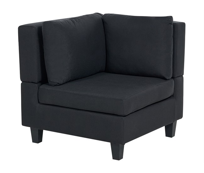 Beliani Sofá modular Poliéster UNSTAD Negro