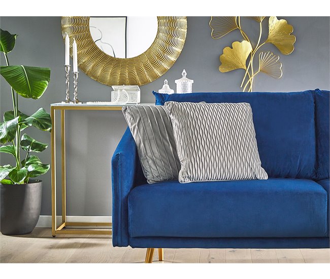 Beliani Cojín decorativo MOTARI Gris