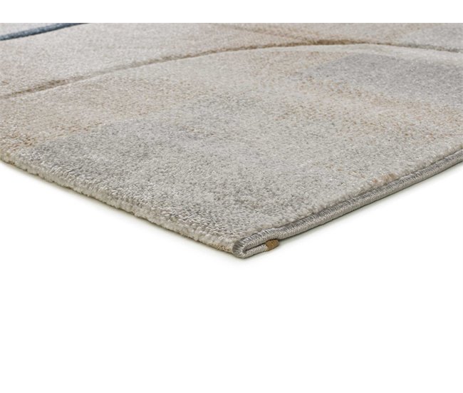 Alfombra abstracta con trazos geométricos MEDEL - ATTICGO 160x230 Azul