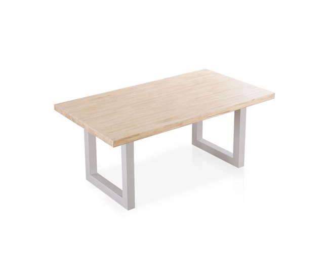 Mesa de comedor Loft 180 80x80 Blanco