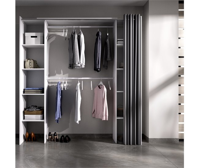 Vestidor con cortina Suite 180 Multicolor