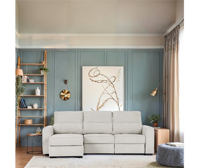 Chaise longue con cama CONNOR Beige