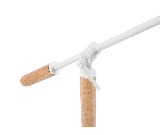 Beliani Lámpara de mesa PECKOS Blanco