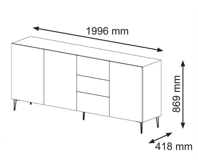 APARADOR RAVENNA B 200 Beige