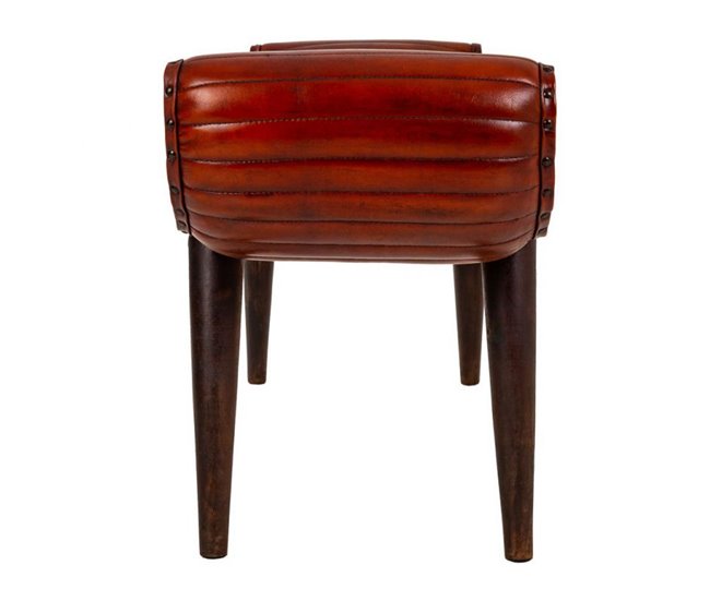Banco de piel Marron