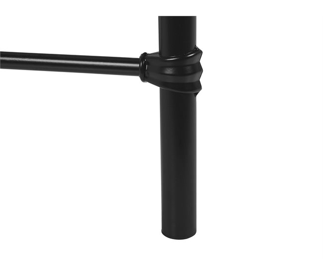 Beliani Cama Acero LYNX 168x209 Negro