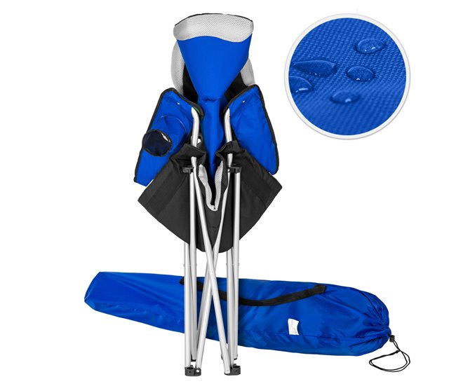 2 sillas de camping Azul