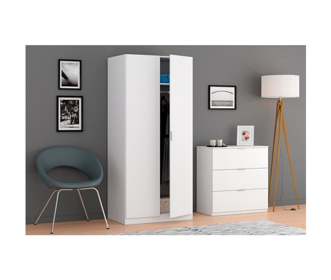Armario Low Cost 2 puertas 81 Blanco