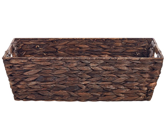 Beliani Estante de baño pequeño PANDZ Marron