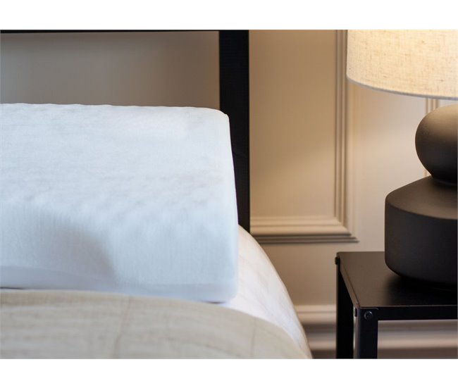 Almohada Anti-Ronquidos y Funda de Satín Extra Blanco