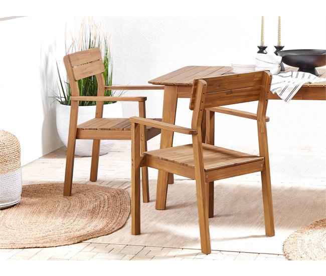 Beliani Conjunto de comedor FORNELLI Marron