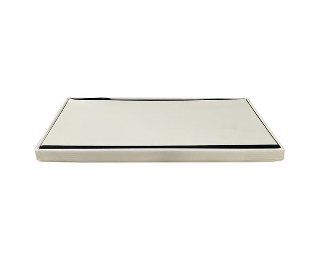 Puff Ottoman Almacenaje Rectangular Polipiel Plegable Beige