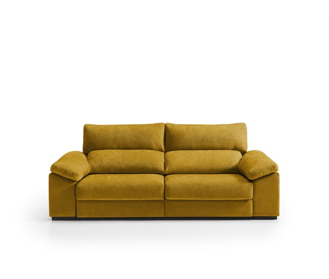 Sofá 4 plazas XXL HIBA Mostaza