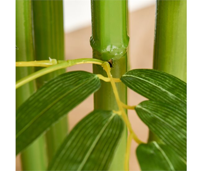 Bambú Artificial PE HOMCOM, hogar - decoración hogareña Verde