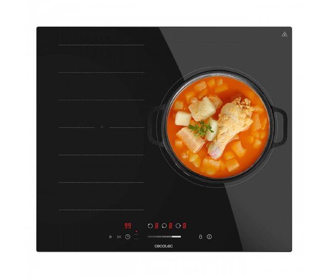Cecotec Placa de inducción Bolero Squad I 3001 Flex Negro