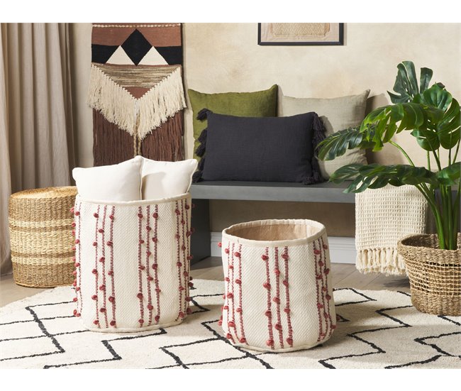 Beliani Estante de baño pequeño KHEL Beige
