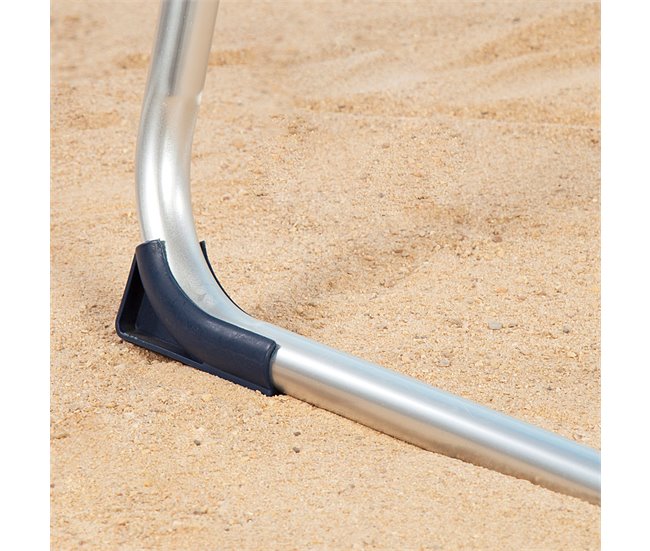 Aktive silla de playa plegable metálica 4 posiciones La Palma Azul