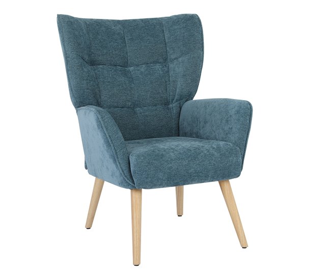 Sillón decorativo TYRA Azul