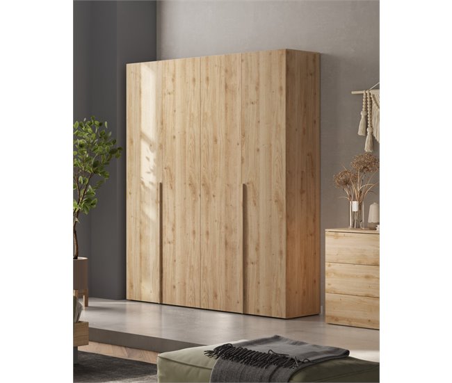 Conjunto dormitorio completo NAPOLI Roble