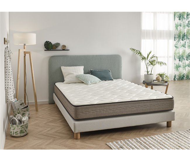 Colchón Luxury Bio Relax viscoelástica núcleo HR de alta densidad 