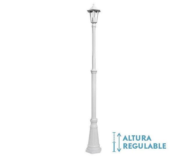 Farola Para Jardin Aluminio Serie Auriga Blanco
