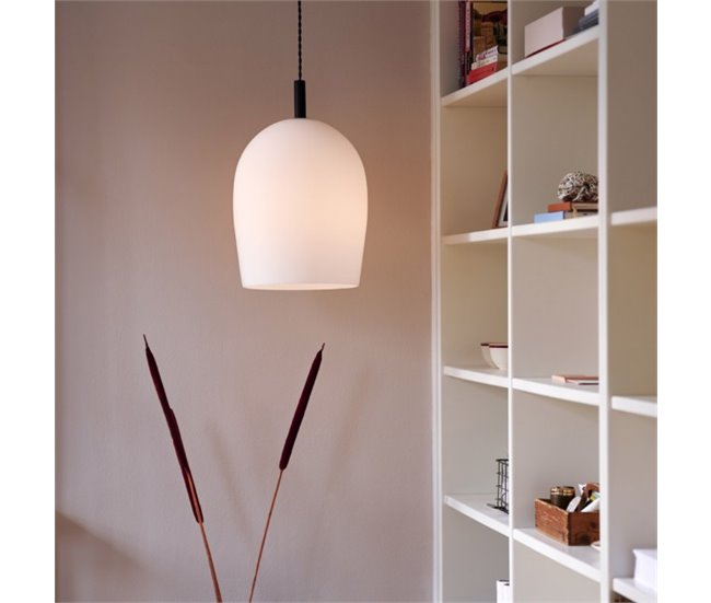 Lámpara de techo Uma 30 Opal Cristal Nórdico Blanco